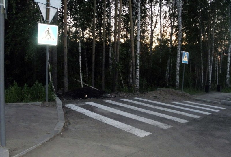 Самый безопасный пешеходный переходе в Томске