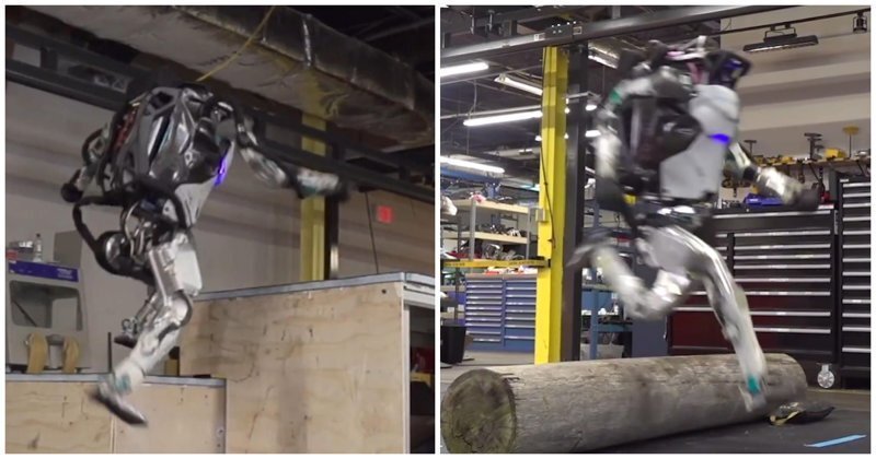 Робота Boston Dynamics научили паркуру