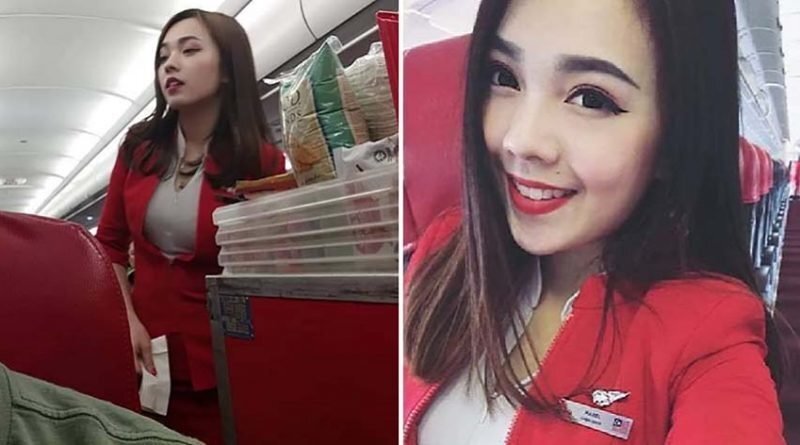 Парень сел на рейс AirAsia и нашёл самую красивую стюардессу