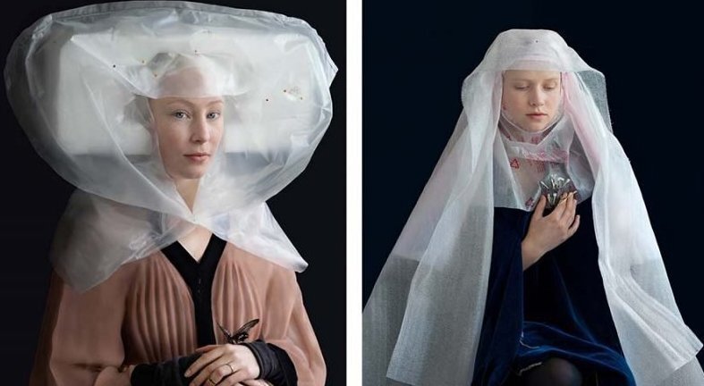 Художница создает из упаковки костюмы в стиле эпохи Возрождения