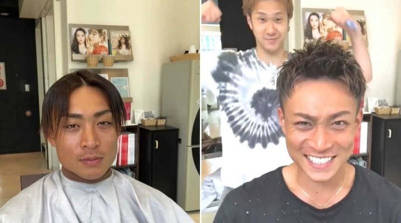 Этот парикмахер из Японии удивительным образом может преобразить любого мужчину