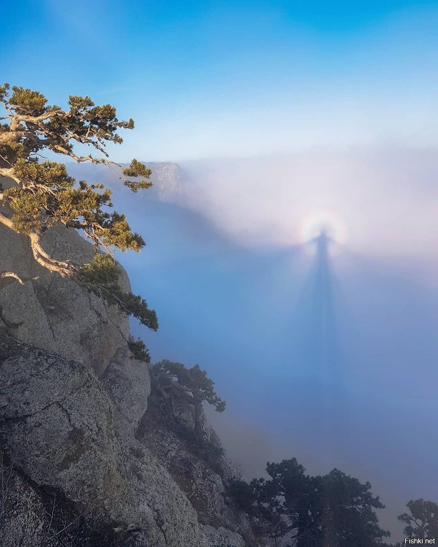 Явление на фото — Брокенский призрак или горный призрак