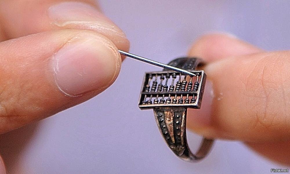 Купеческие счеты в форме кольца, Китай, XVII век