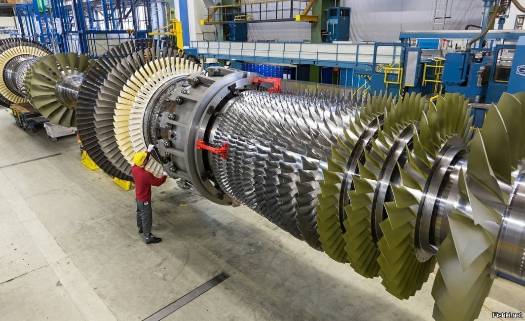 Турбина Siemens для газотурбинного котла большой мощности