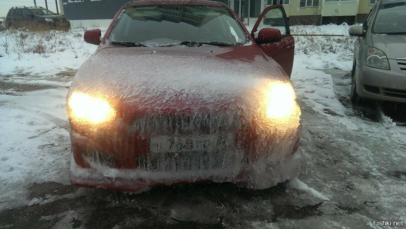 Снегодождь под ветром