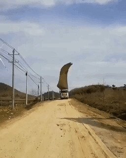 Транспортировка 62 метровых лопастей