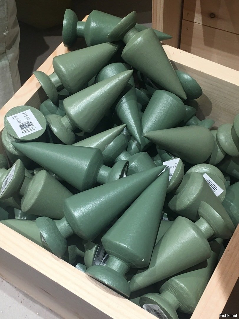 Рождественские ёлочки из магазина Sostrene Grene в Париже