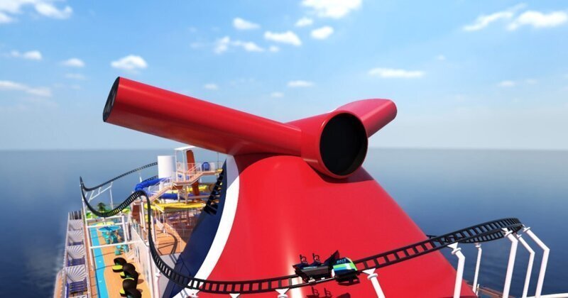 Carnival Cruises строит первый в мире круизный лайнер с американскими горками