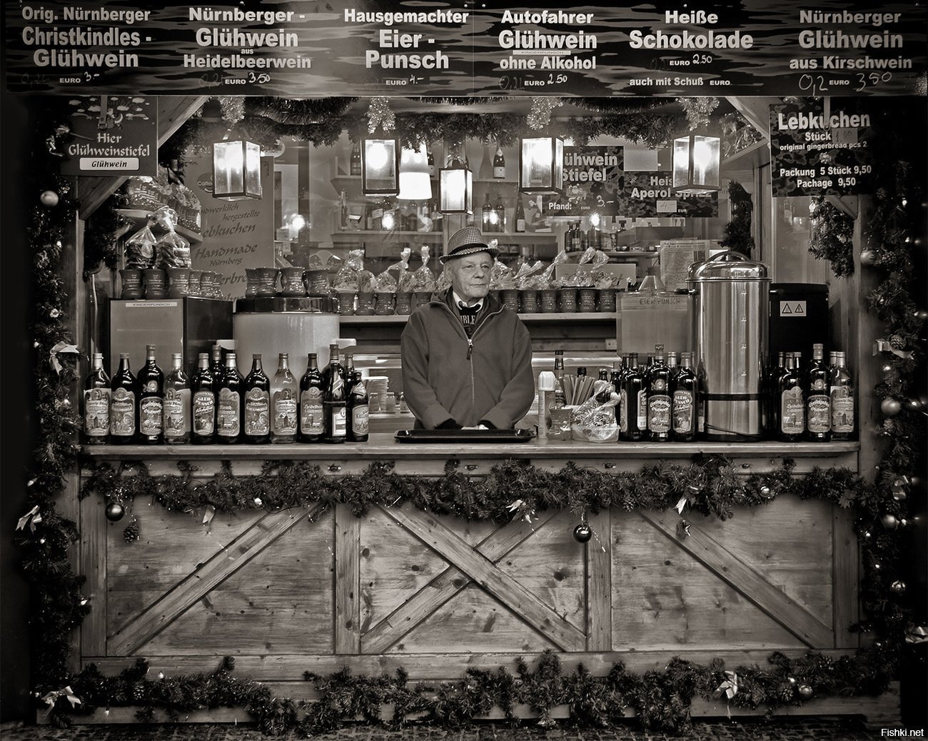 Рождественский глинтвейн на ярмарке