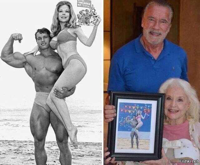 Арнольд Шварценеггер и Бетти Бросмер, 1970-е и наши дни