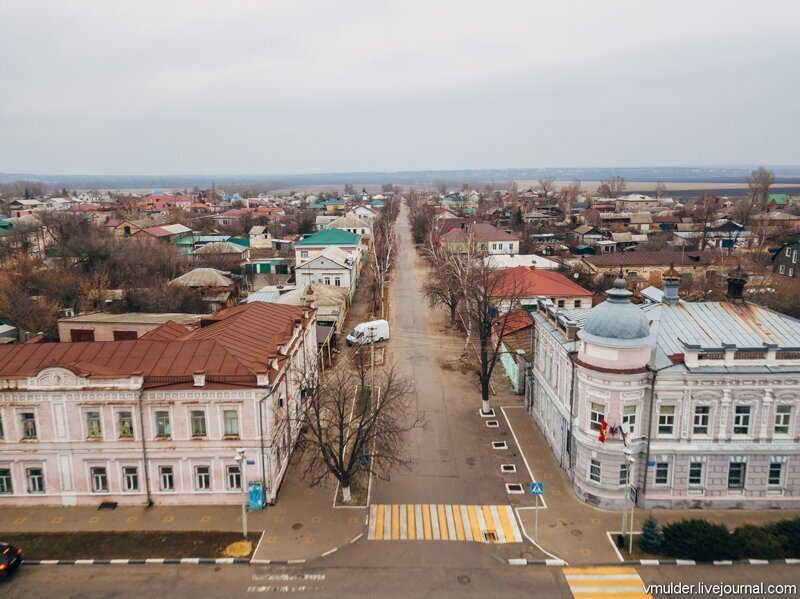 Провинциальный городок Павловск с высоты птичьего полёта, назад в СССР