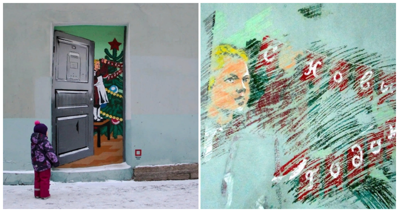 Коммунальщики Питера закрасили праздничное граффити, но жители культурной столицы не сдаются