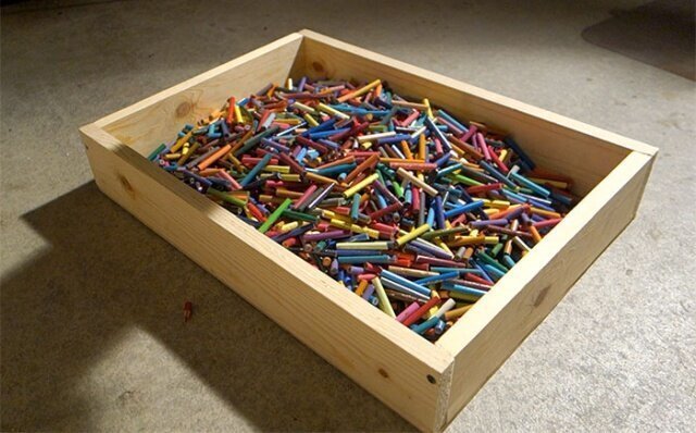 Что можно сделать из 1200 цветных карандашей?