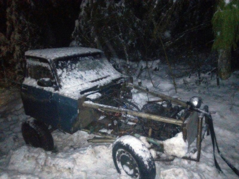 В соседнее село на дискотеку: в Беларуси двое парней на самодельной повозке попались ГАИшникам