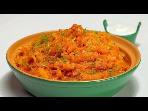 Вкусная тушеная капуста, как в детстве