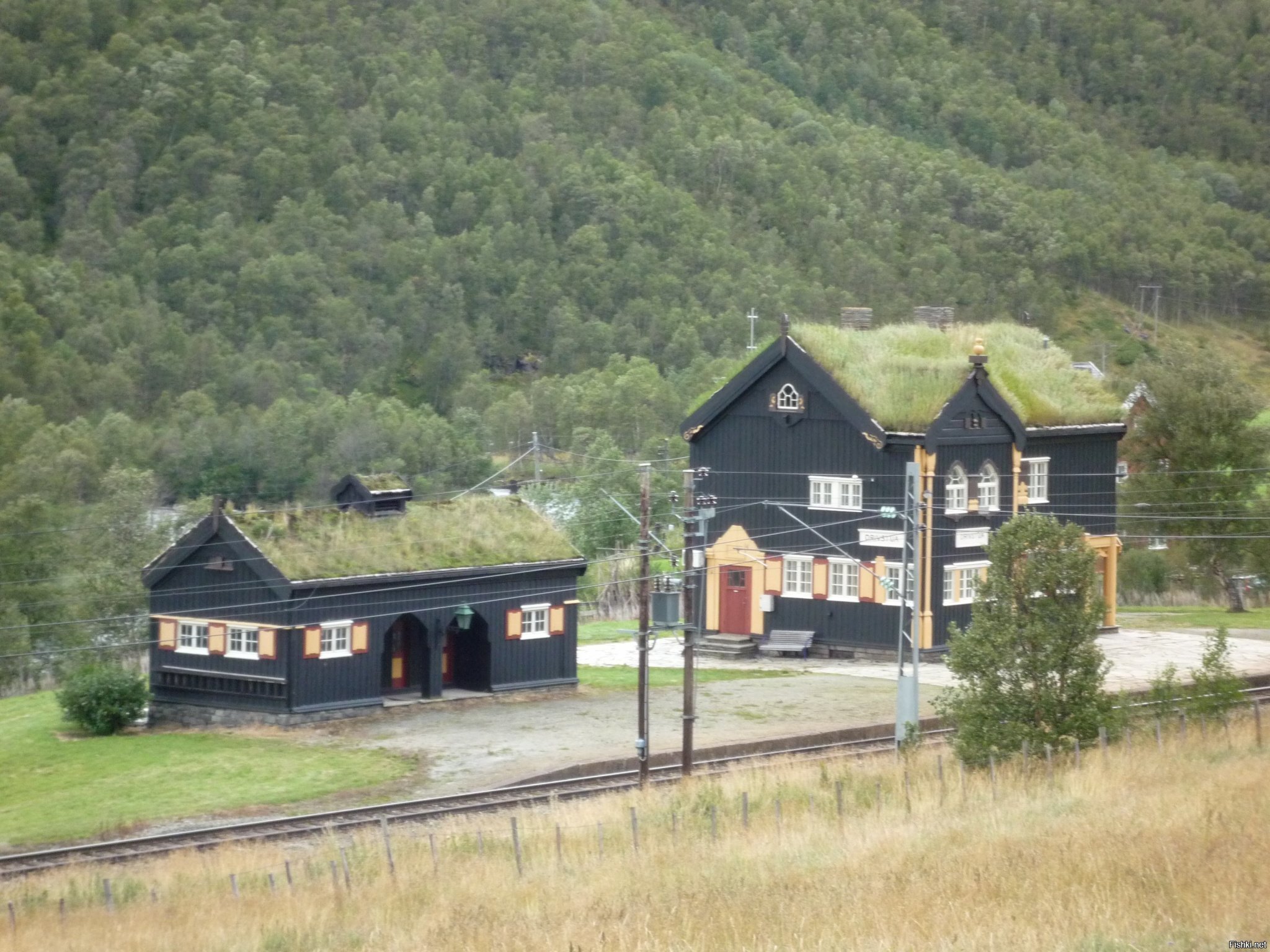 Железнодорожная станция в Норвегии
