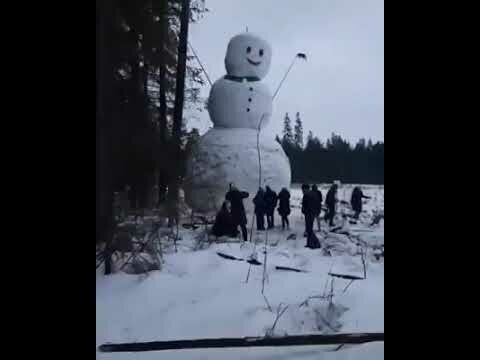 Вот он - снеговик моей мечты!