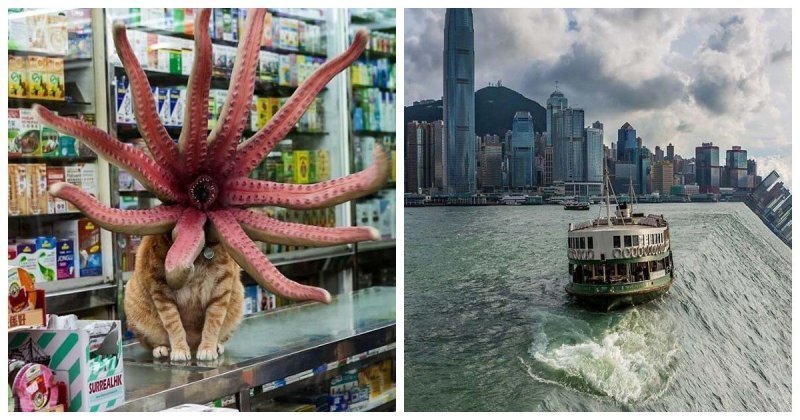 Этот художник в своих сюрреалистических фотографиях показывает Гонконг таким, каким его знают немногие