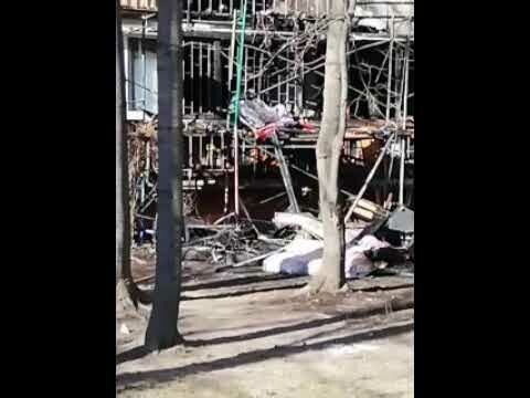 3 апреля в Москве,Дубнинская 12 к.2 горел дом