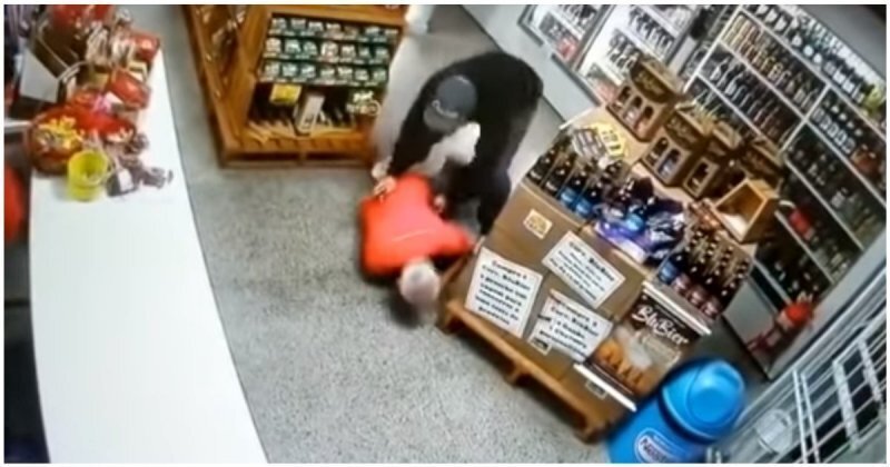Самонадеянный преступник решил совершить вооруженный налет на магазин, но продавщица оказалась крепким орешком 