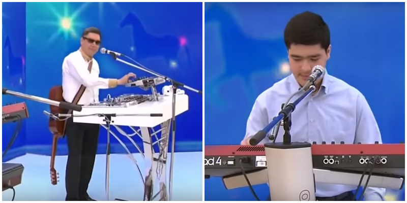 Президент Туркмении вместе с внуком зачитал рэп про жеребёнка