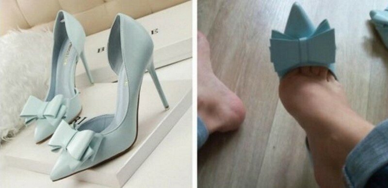 14 пар обуви, заказанной в Интернете, которые не оправдали ожидания людей