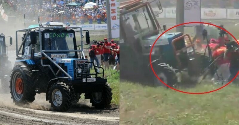 В Ростовской области трактор влетел в толпу журналистов