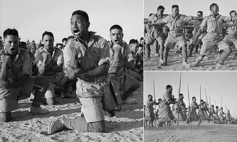 Как солдаты-маори танцевали перед британским королем