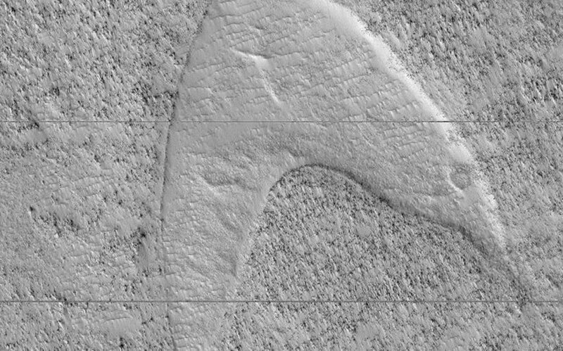 На Марсе нашли логотип из сериала "Звездный путь"