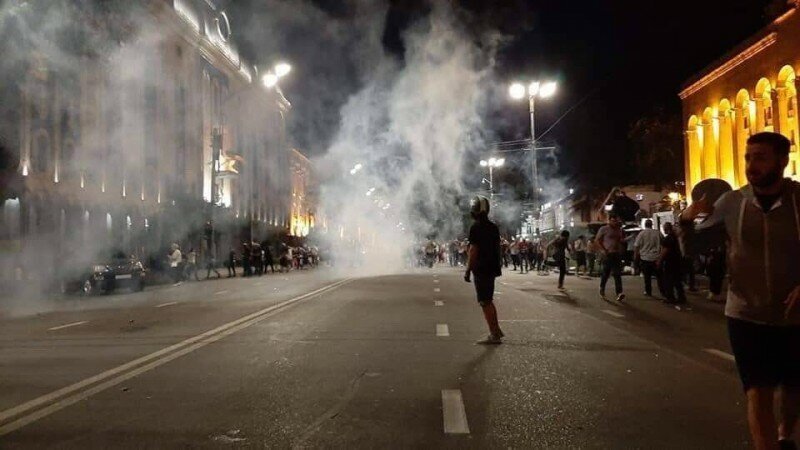 Грузия протестует, виновата опять Россия