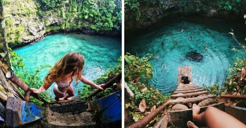 В Самоа есть природный бассейн, в котором после посещения хочется остаться навсегда