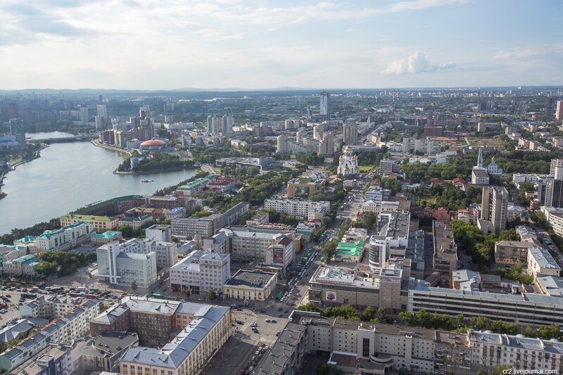 Екатеринбург. Смотровая площадка на небоскрёбе "Высоцкий"