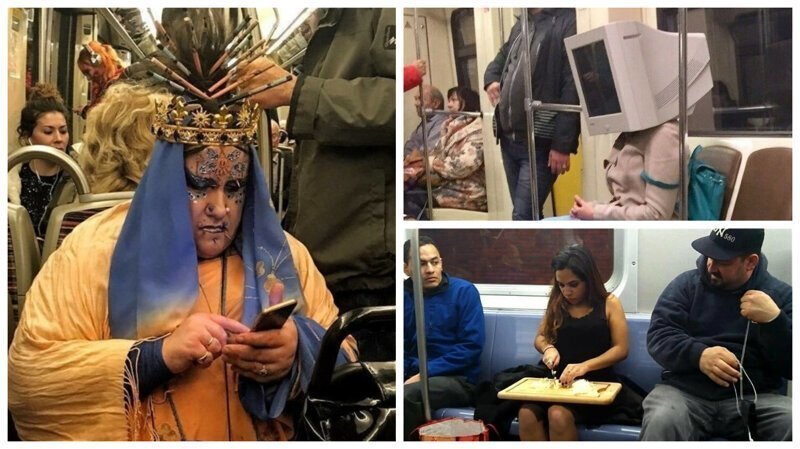 30 необычных, странных и совершенно безумных пассажиров метро