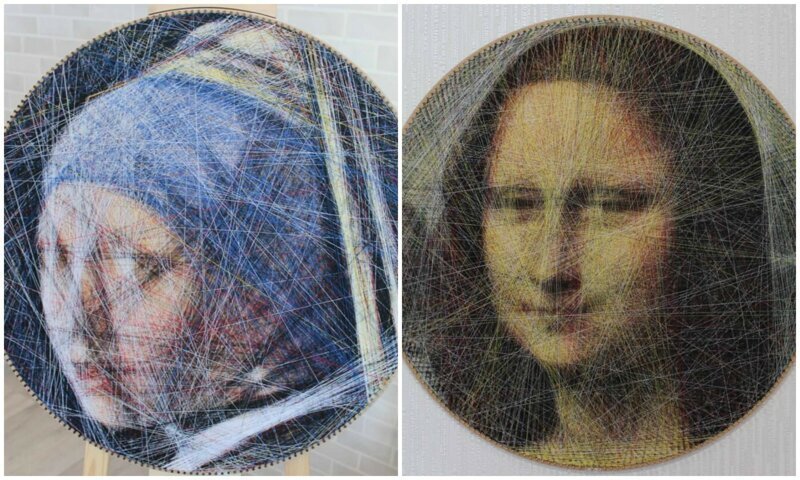Программистка из Москвы создает картины из ниток с помощью алгоритма