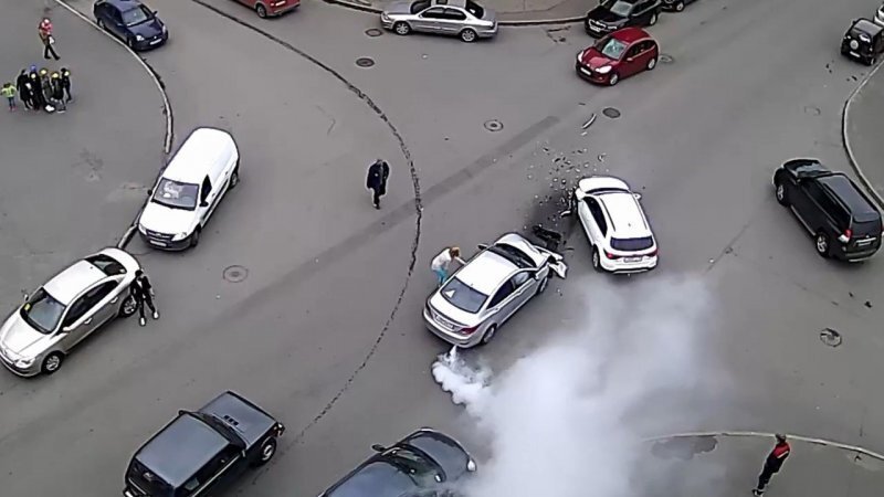 Дымовая завеса в центре Петрозаводска