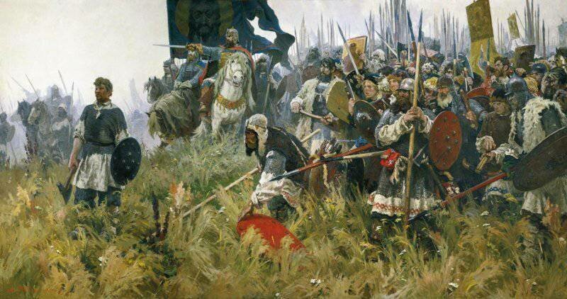 Победа русских войск в Куликовской битве