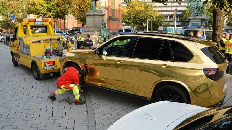 В Германии полицейские продолжают бороться с очень блестящими автомобилями