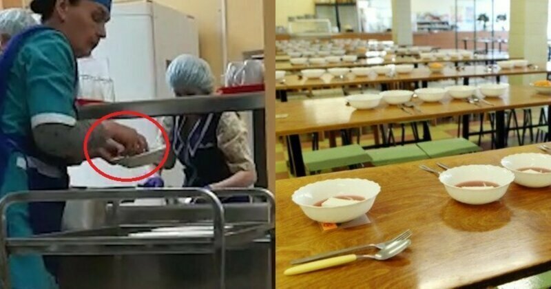В Екатеринбурге разгорелся скандал из-за поваров, раскладывавших еду по тарелкам руками