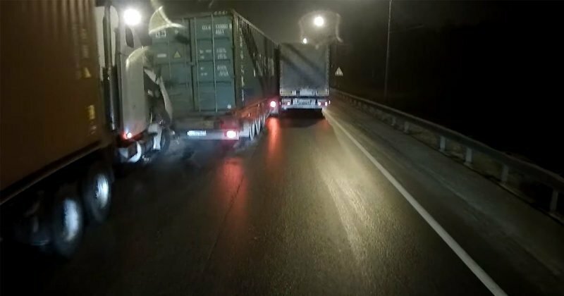 Авария дня. Массовая авария грузовиков на Ленинградском шоссе