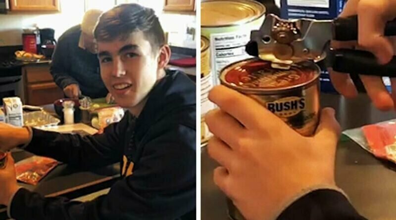 «Кто-нибудь, помогите мне»: подросток не может открыть банку с фасолью