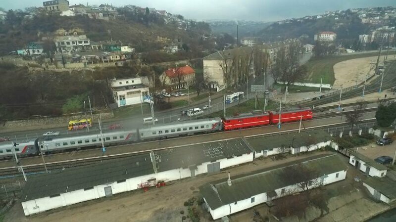 В Севастополь прибыл первый российский поезд