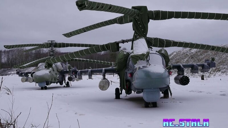 Военный аэродром Остров КА-52 Аллигатор