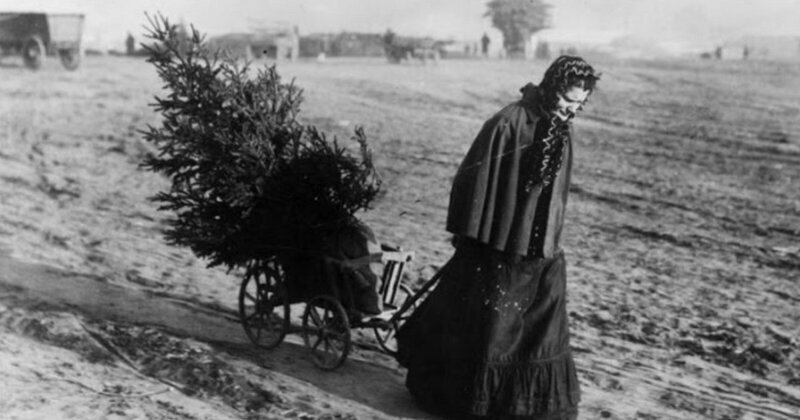 "Дух Рождества" на фотографиях 1895–1930 годов