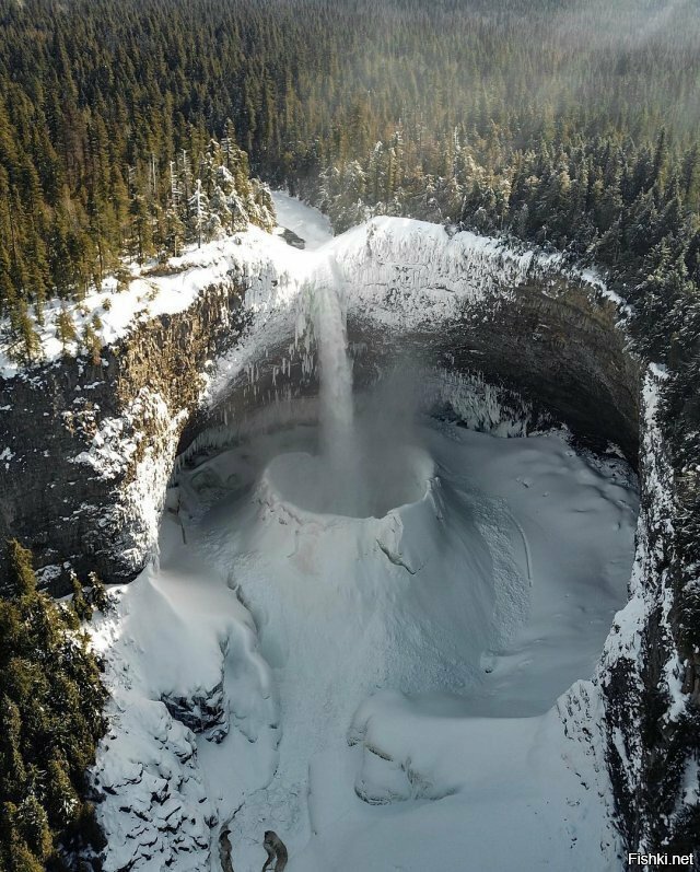 Водопад замёрз