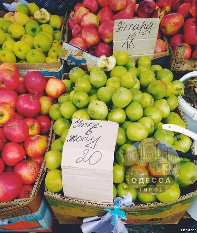 Цены на яблоки на Привозе