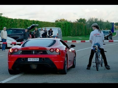 Велосипед.333км/ч.Рекорд скорости