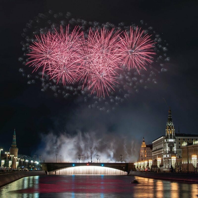 Новогодний салют в Москве 2020