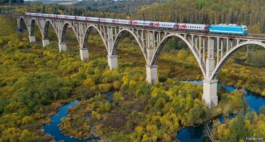 Железнодорожный мост в Свердловской области