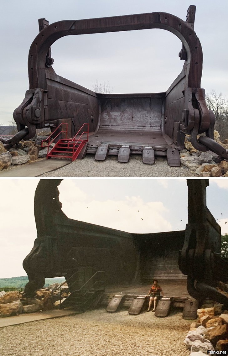 . Это ковш Big Muskie — самого большого в мире шагающего экскаватора. Вес ков...