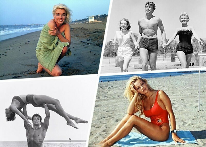 Старые снимки всемирно известных знаменитостей на пляже